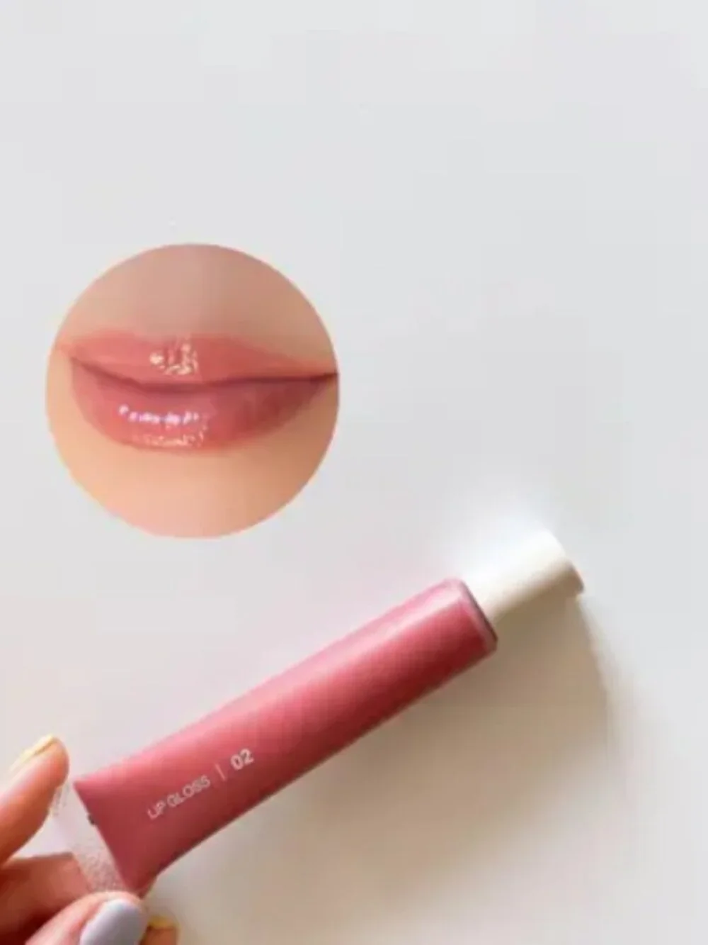 MUJI Eyeshadow Palette 03 Smoky Pink + Lip Gloss 02 Pink Beige Set Japan New